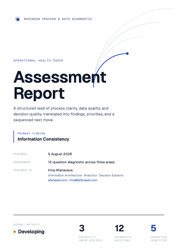 Sample report, page 1